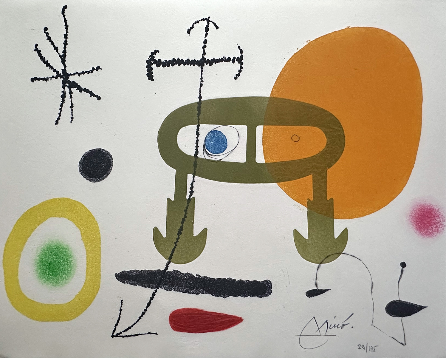 Je n'ai jamais appris crire ou les incipit, with Miro etching signed and numbered.